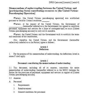 MOU Agreement