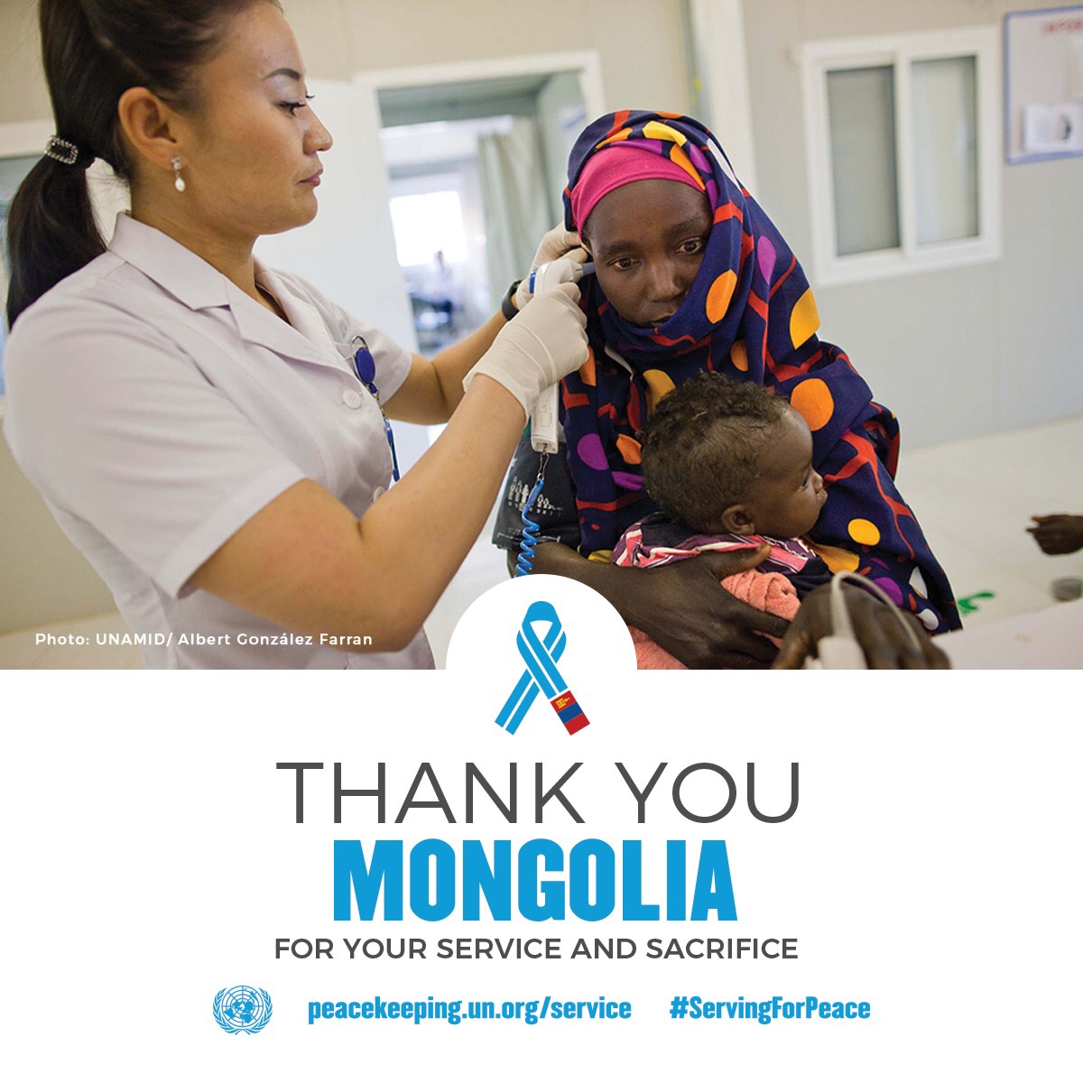 Thank you Mongolian peacekeepers for your service and sacrifice